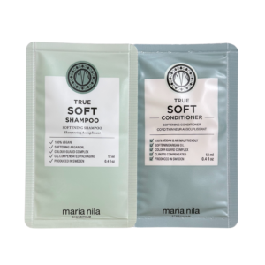 DOVANA – MARIA NILA TRUE SOFT minkštinamasis plaukų šampūnas + kondicionierius (2x12ml)