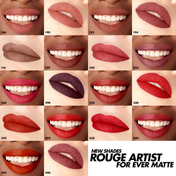 ROUGE ARTIST FOR EVER MATTE matiniai lūpų dažai - Image 6