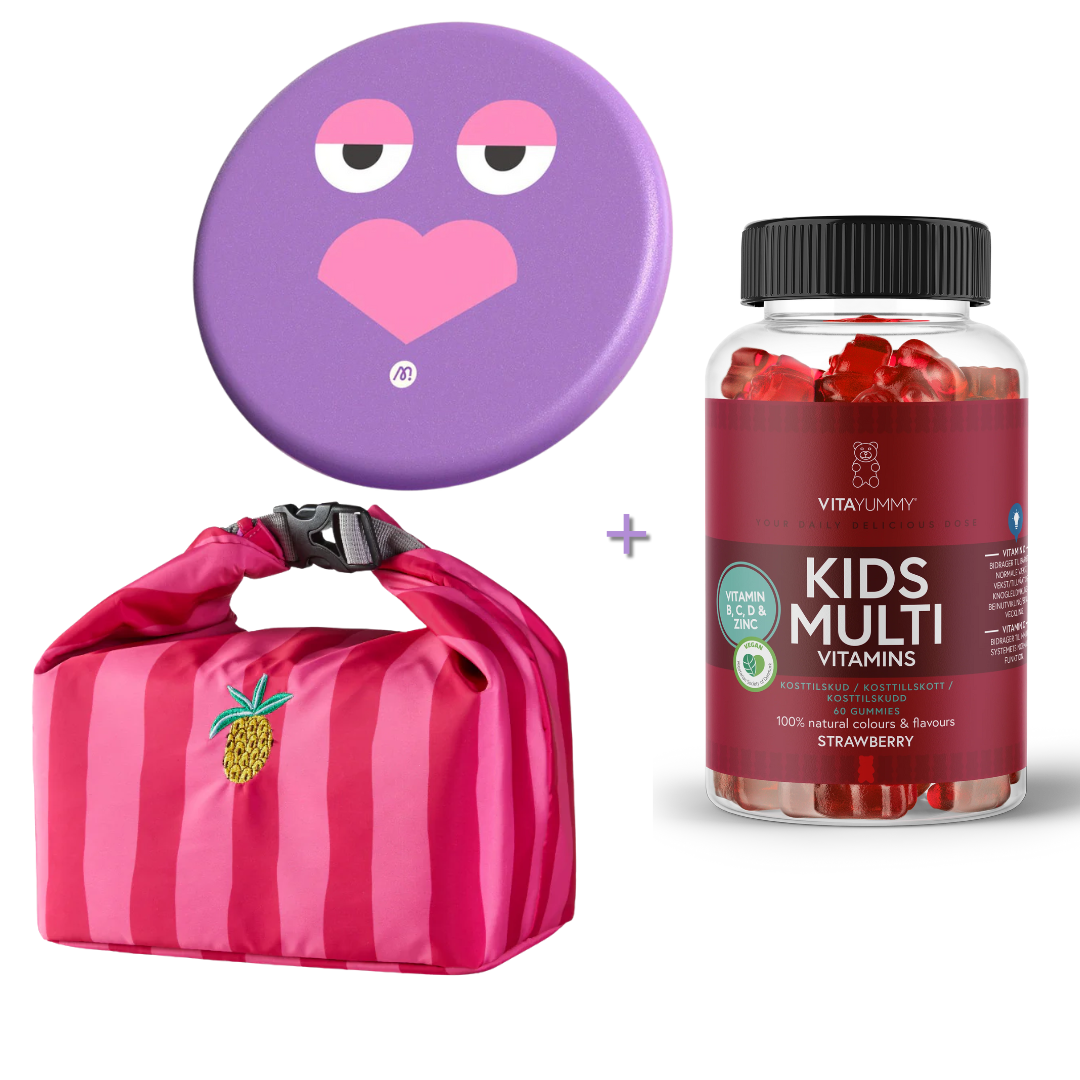 Daugiafunkcinis termo krepšys + Minkštas skraidantis diskas + Multivitaminai vaikams