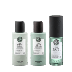 TRUE SOFT minkštinamasis plaukų priežiūros rinkinys