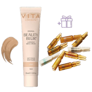 BEAUTY BLUR momentinio poveikio veido pudra, 30ml + MARTIDERM 5 ampulių rinkinys DOVANŲ