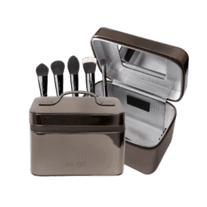 Grožio lagaminėlis su pilnu teptukų rinkiniu